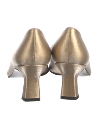 Stuart Weitzman Leather Trim Embellishment Pumps