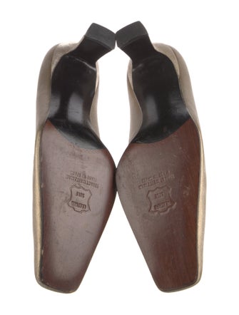 Stuart Weitzman Leather Trim Embellishment Pumps