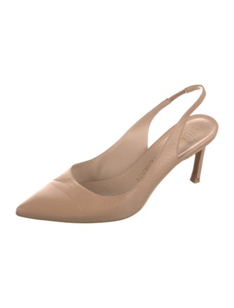 Stuart Weitzman Leather Slingback Pumps