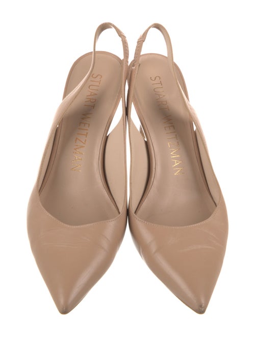 Stuart Weitzman Leather Slingback Pumps