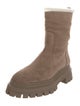 Stuart Weitzman Suede Combat Boots