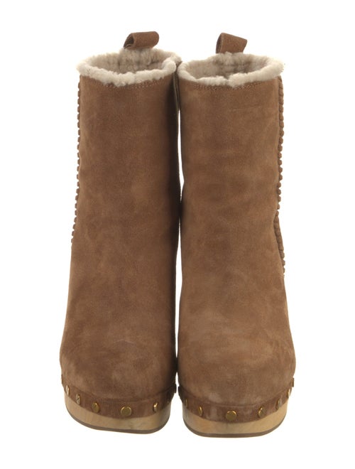Stuart Weitzman Suede Studded Accents Boots