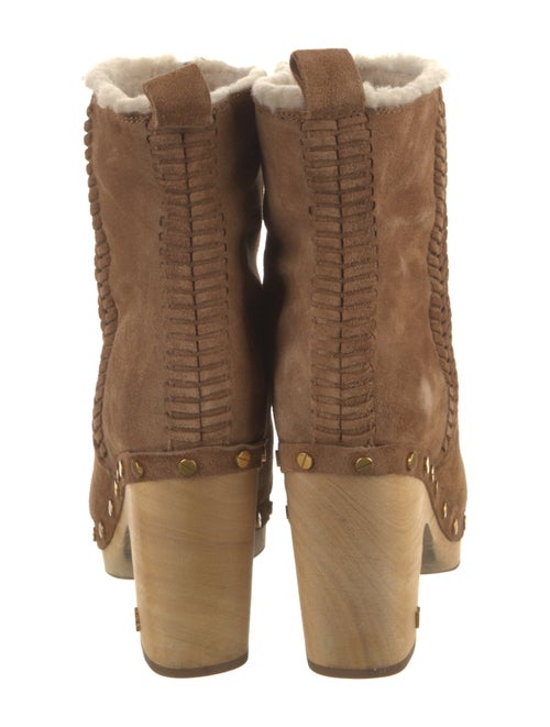 Stuart Weitzman Suede Studded Accents Boots