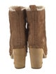 Stuart Weitzman Suede Studded Accents Boots