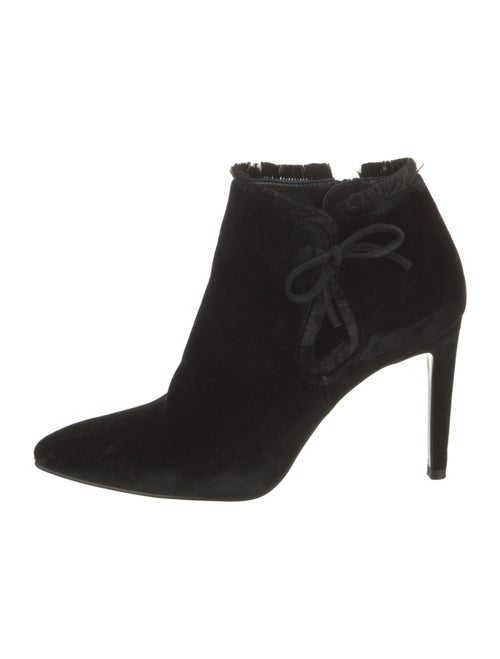 Stuart Weitzman Velvet Bow Accents Boots