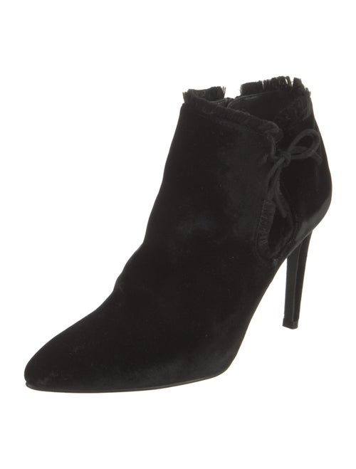 Stuart Weitzman Velvet Bow Accents Boots