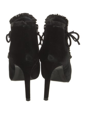 Stuart Weitzman Velvet Bow Accents Boots