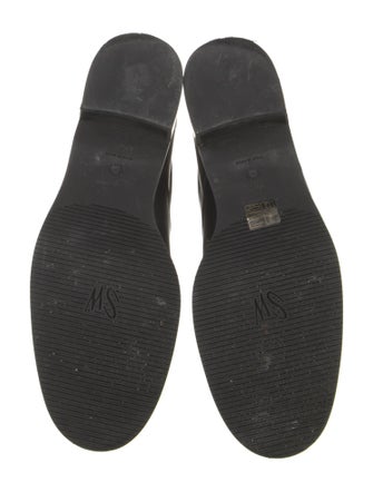 Stuart Weitzman Leather Studded Accents Combat Boots