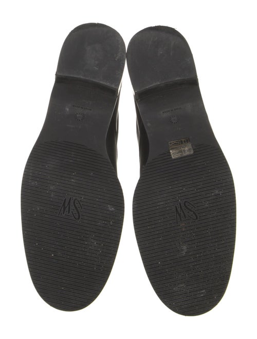 Stuart Weitzman Leather Studded Accents Combat Boots