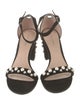 Stuart Weitzman Suede Beaded Accents Sandals