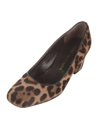 Stuart Weitzman Ponyhair Animal Print Pumps