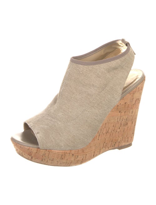 Stuart Weitzman Canvas Slingback Sandals