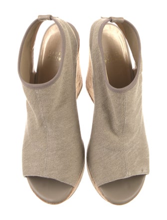 Stuart Weitzman Canvas Slingback Sandals