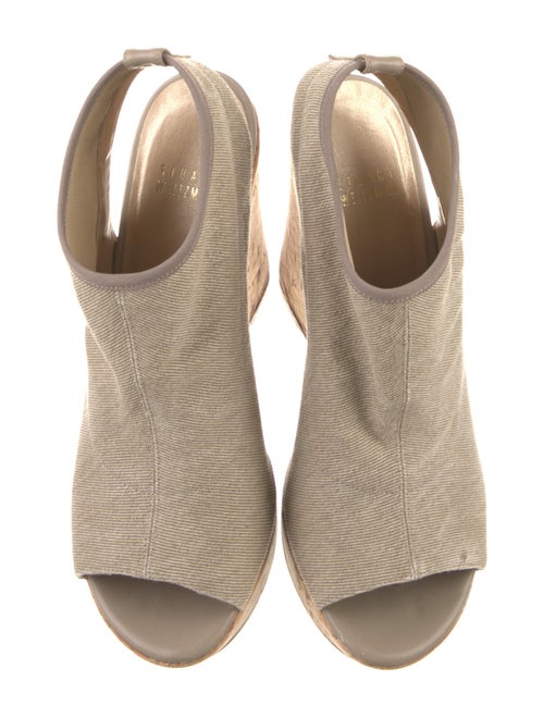 Stuart Weitzman Canvas Slingback Sandals