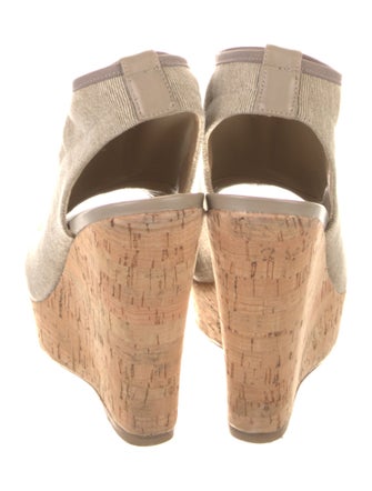 Stuart Weitzman Canvas Slingback Sandals
