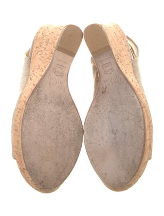 Stuart Weitzman Canvas Slingback Sandals