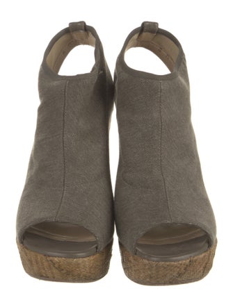 Stuart Weitzman Canvas Slingback Sandals