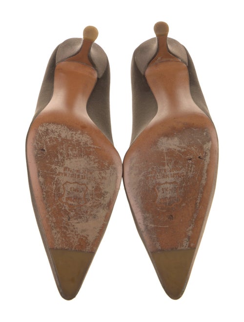 Stuart Weitzman Satin Crystal Embellishments Pumps