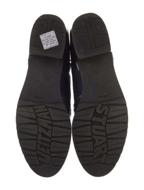 Stuart Weitzman Suede Lasercut Accents Chelsea Boots