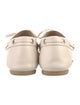 Stuart Weitzman Leather Bow Accents Moccasins