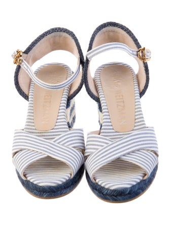 Stuart Weitzman Striped Espadrilles