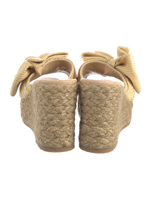 Stuart Weitzman Raffia Bow Accents Espadrilles