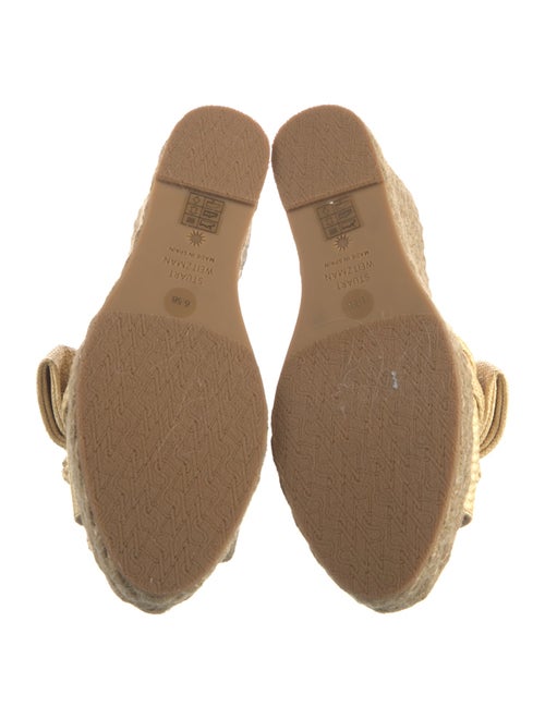 Stuart Weitzman Raffia Bow Accents Espadrilles