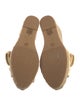 Stuart Weitzman Raffia Bow Accents Espadrilles