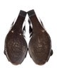 Stuart Weitzman Leather Printed Mules