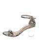 Stuart Weitzman Snakeskin Animal Print Sandals