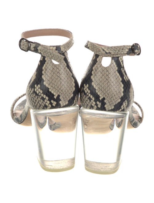 Stuart Weitzman Snakeskin Animal Print Sandals