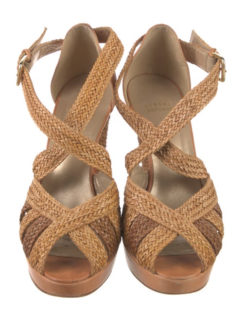 Stuart Weitzman Leather T-Strap Pumps