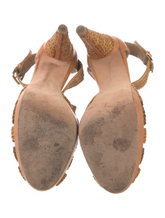 Stuart Weitzman Leather T-Strap Pumps