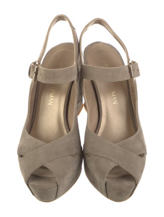 Stuart Weitzman Suede Slingback Pumps
