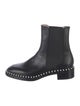 Stuart Weitzman Faux Pearl Accents Leather Chelsea Boots