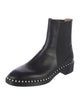 Stuart Weitzman Faux Pearl Accents Leather Chelsea Boots
