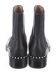 Stuart Weitzman Faux Pearl Accents Leather Chelsea Boots