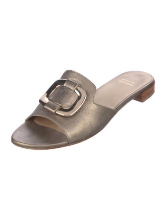 Stuart Weitzman Leather Slides