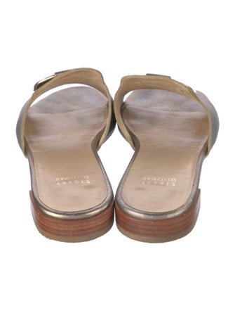 Stuart Weitzman Leather Slides