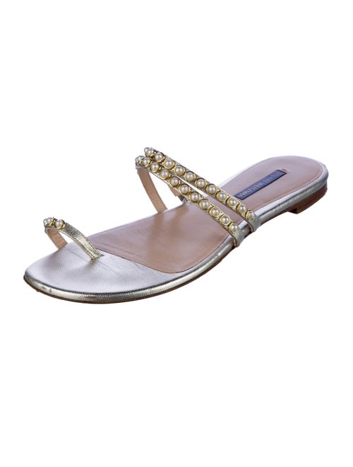 Stuart Weitzman Leather Slides