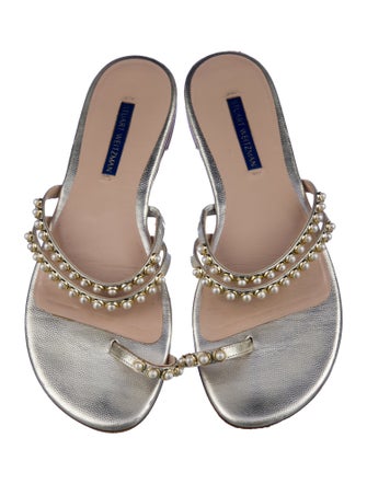 Stuart Weitzman Leather Slides
