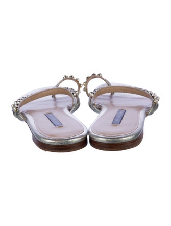 Stuart Weitzman Leather Slides