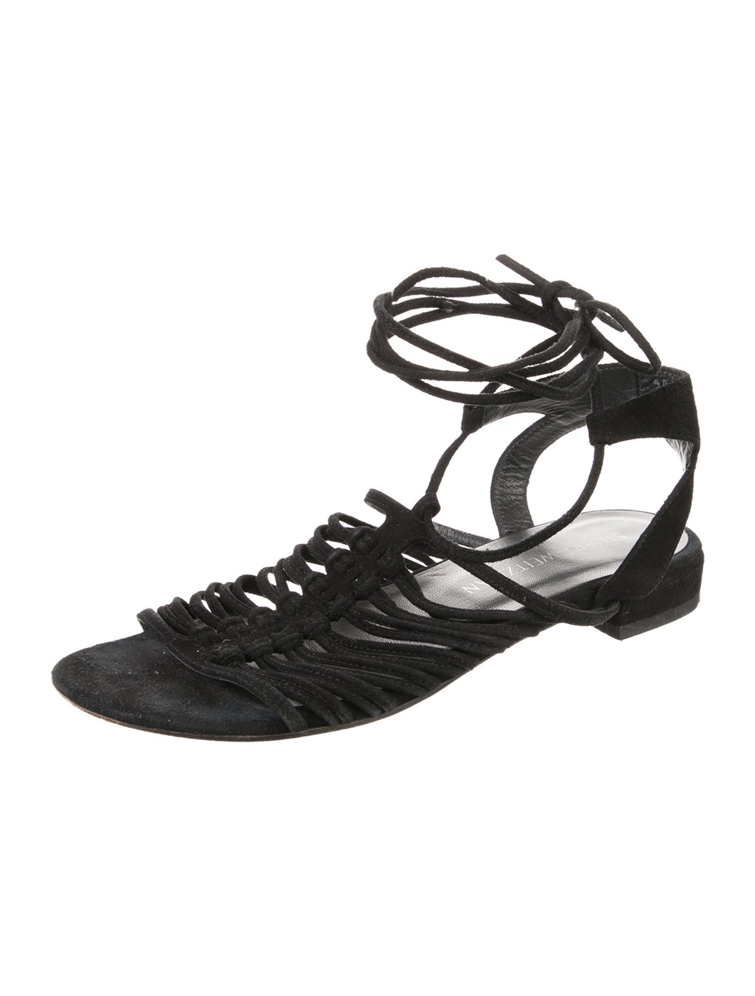 Stuart Weitzman Suede Gladiator Sandals