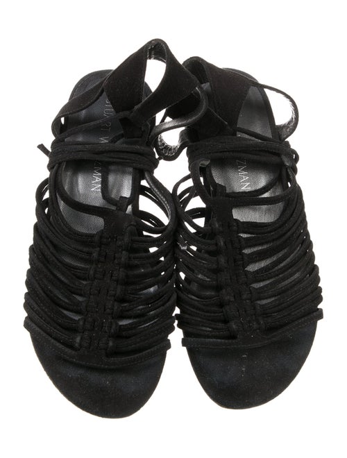 Stuart Weitzman Suede Gladiator Sandals