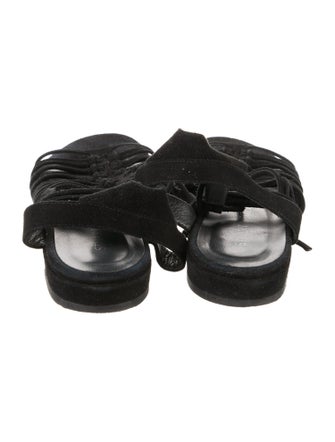 Stuart Weitzman Suede Gladiator Sandals