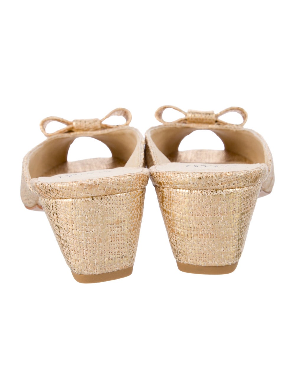 Stuart Weitzman Mules Neutrals Peep-Toes with Bow… - image 4