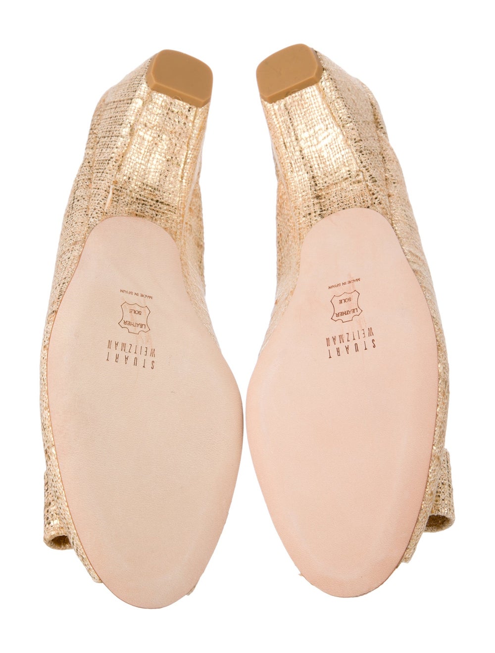 Stuart Weitzman Mules Neutrals Peep-Toes with Bow… - image 5