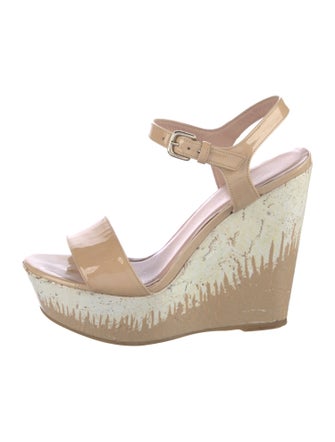 Stuart Weitzman Patent Leather Sandals