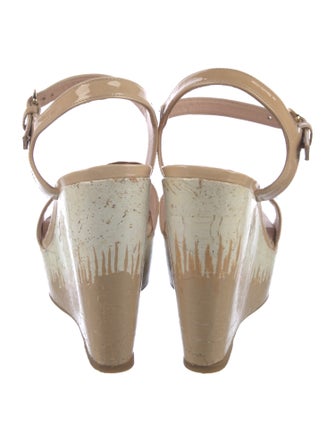 Stuart Weitzman Patent Leather Sandals