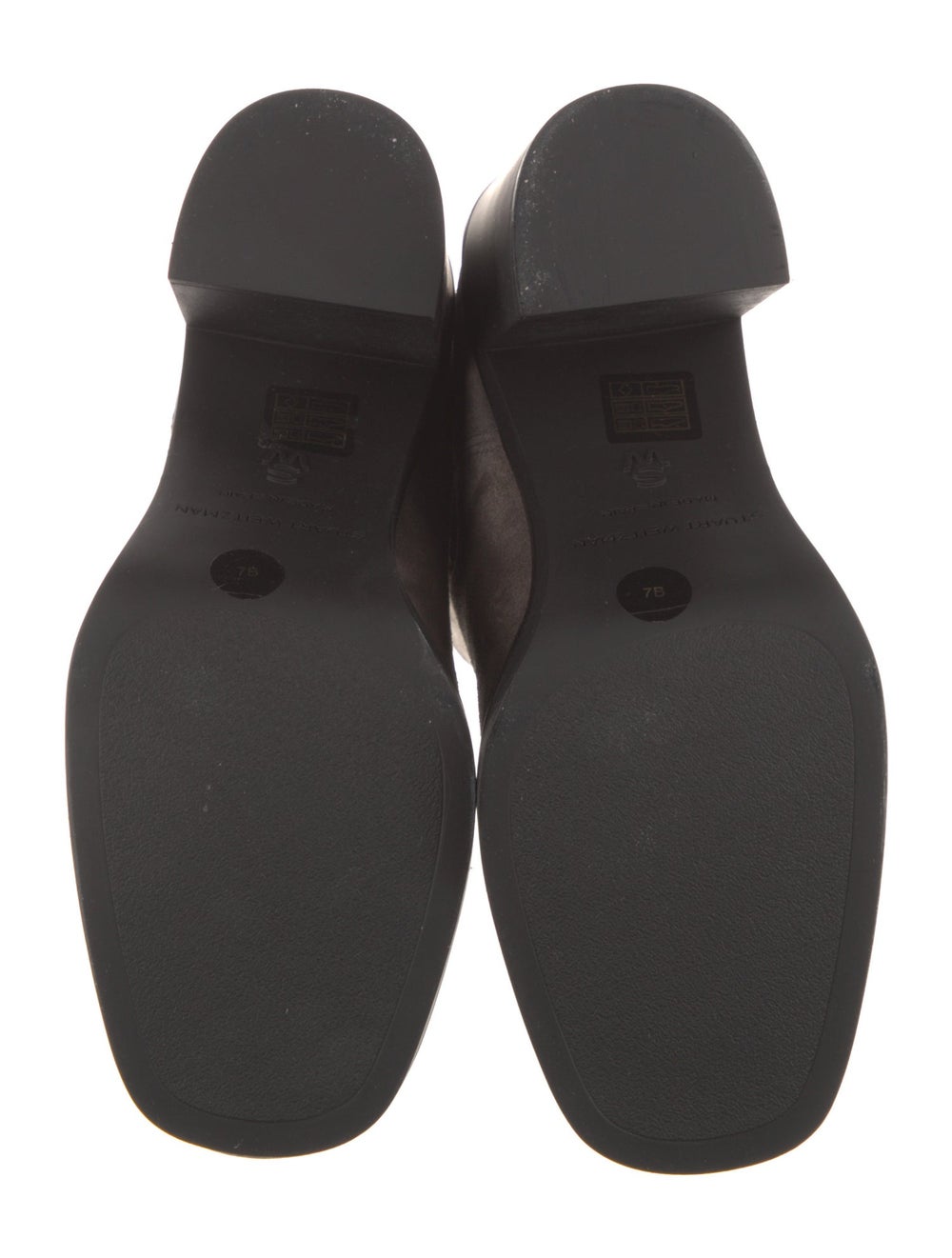 Stuart Weitzman Suede Ankle Chelsea Boots Grey Sq… - image 5